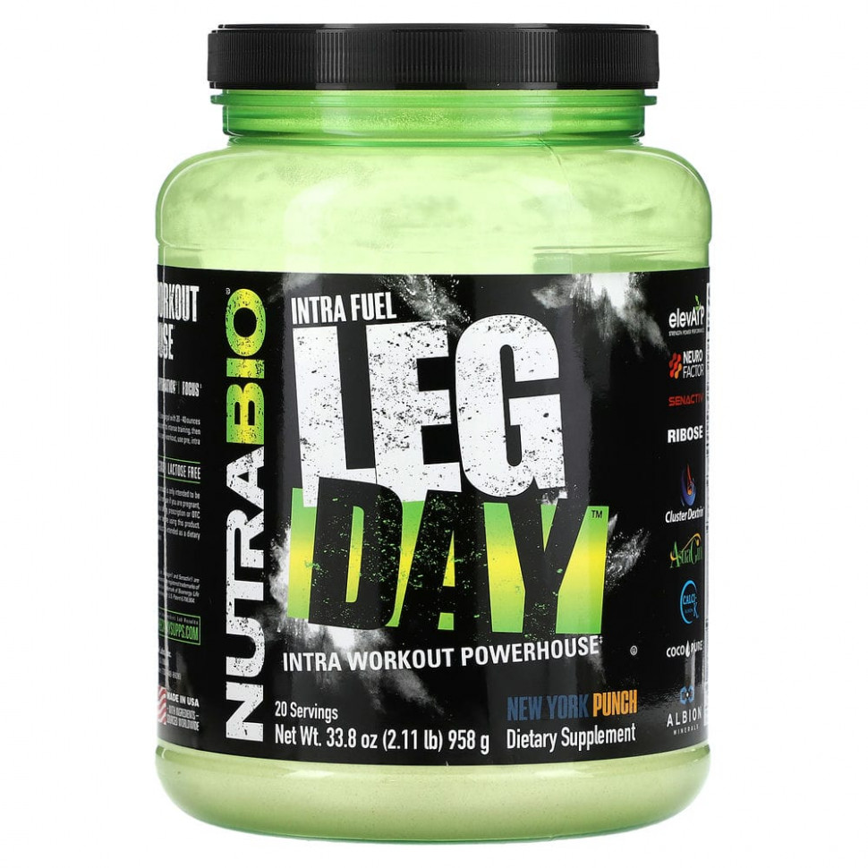   Nutrabio Labs, Intra Fuel, Leg Day, New York Punch, 958  (2,11 )   -     , -  