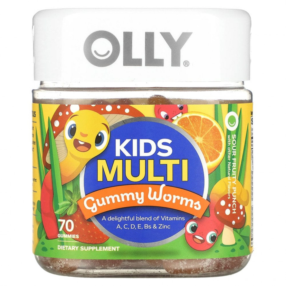   OLLY, Kids Multi, Gummy Worms,   , 70     -     , -  