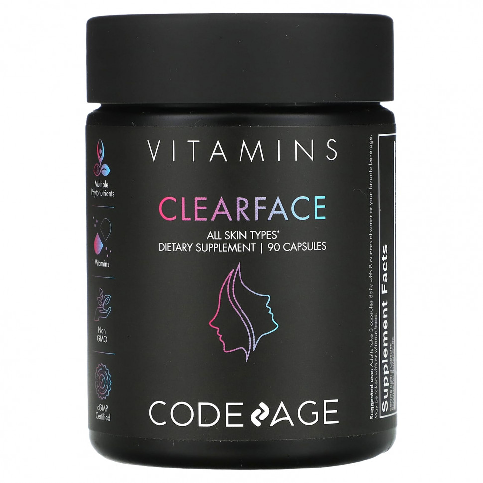  Codeage, Vitamins, Clearface`` 90   IHerb ()
