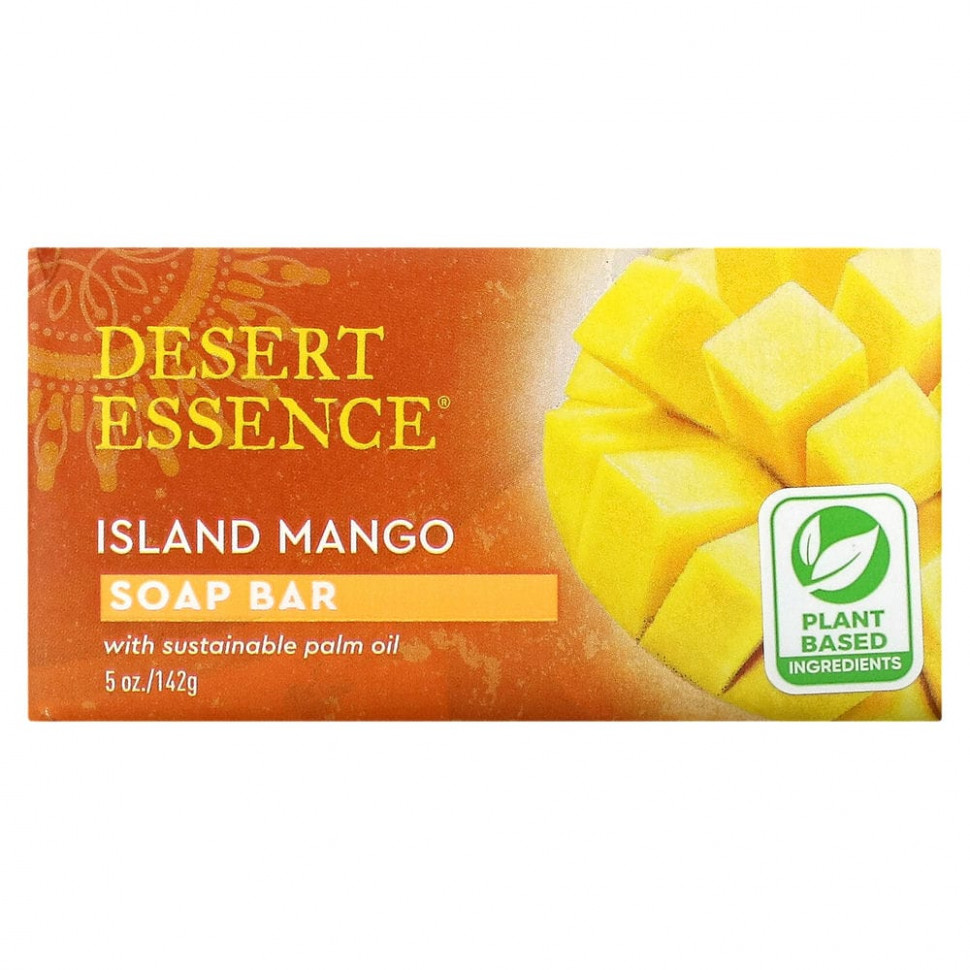   Desert Essence, Soap Bar, Island Mango, 142  (5 )   -     , -  