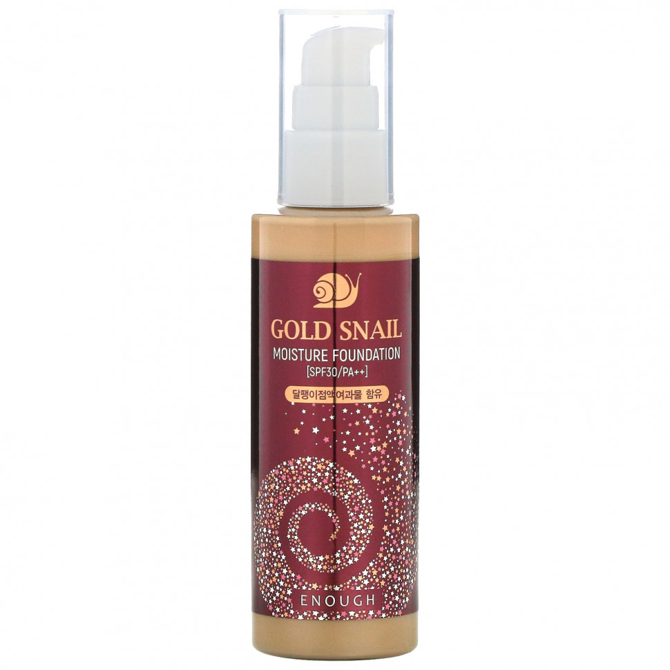   Enough, Gold Snail,  , SPF30 PA ++, # 21, 100  (3,38 . )   -     , -  