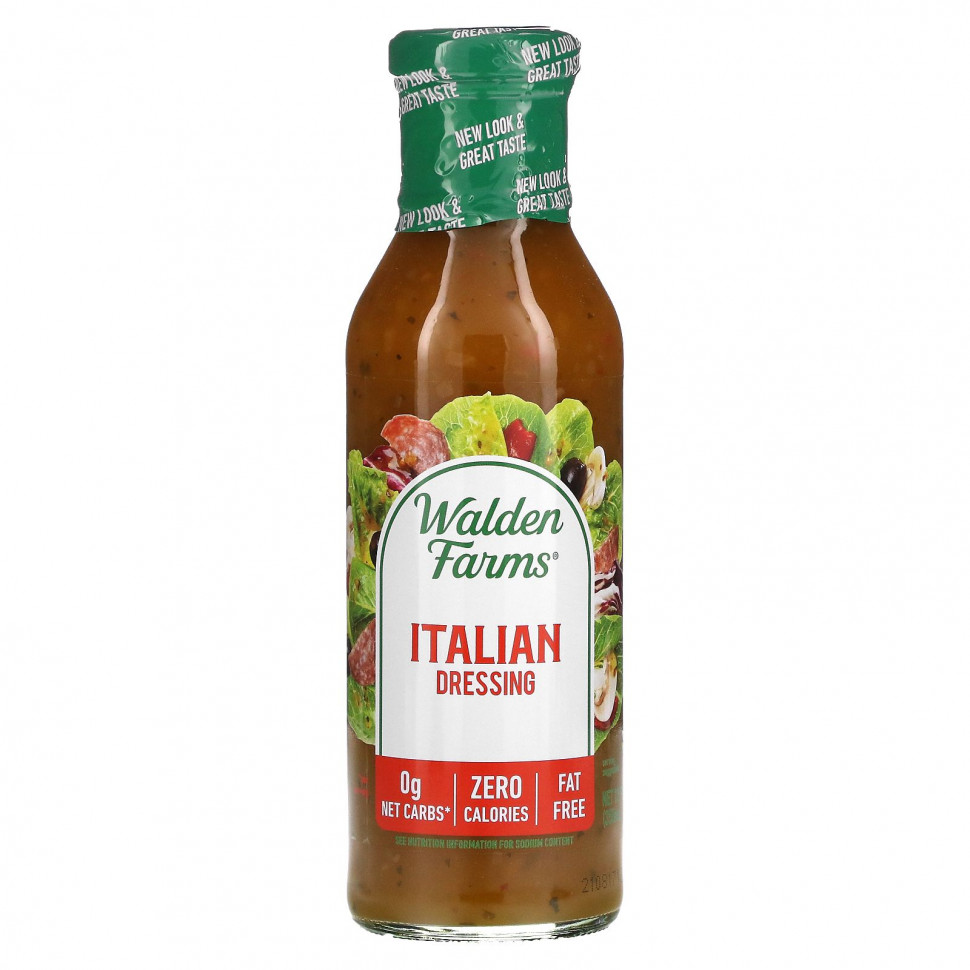   Walden Farms, Calorie Free, Italian Dressing, 12 fl oz (355 ml)   -     , -  