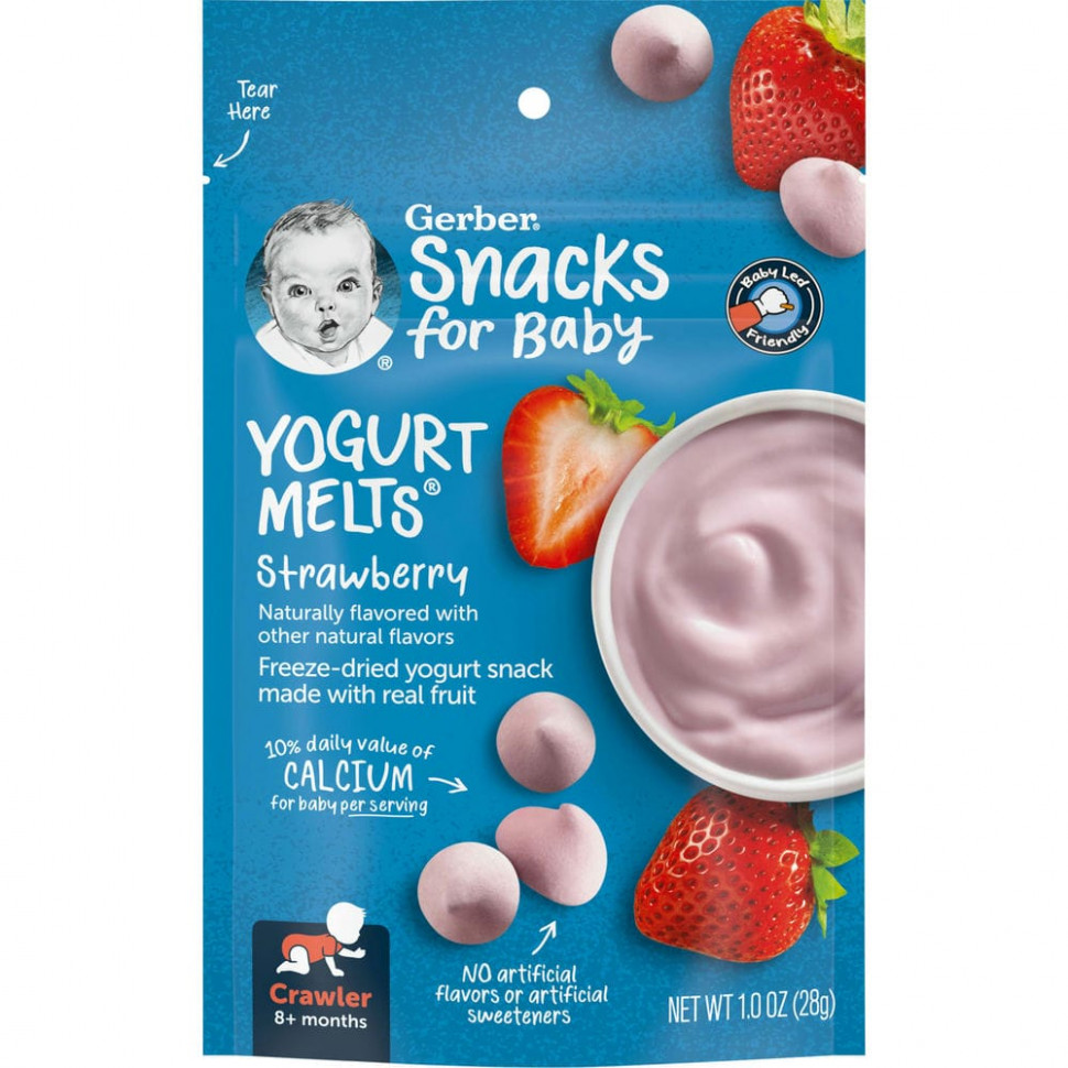   Gerber, Yogurt Melts,    8 ,  , 28  (1.0 )   -     , -  