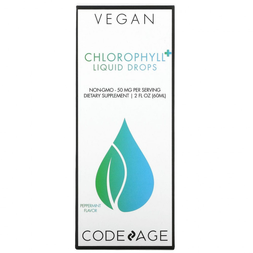   Codeage, Vegan Chlorophyll + Liquid Drops,  , 50 , 60  (2 . )   -     , -,   