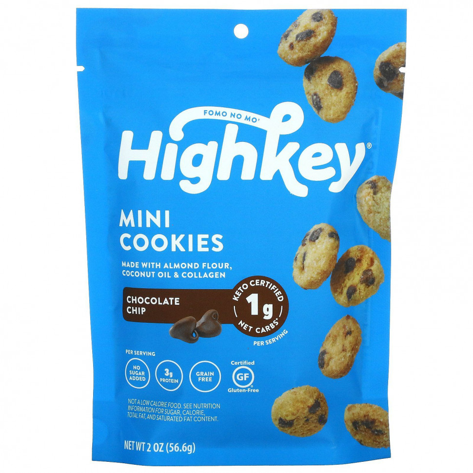   HighKey, Mini Cookies,  , 56,6  (2 )   -     , -  