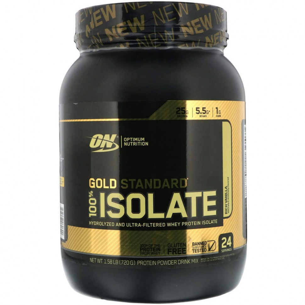   Optimum Nutrition, Gold Standard 100% Isolate,   , 720  (1,58 )   -     , -  