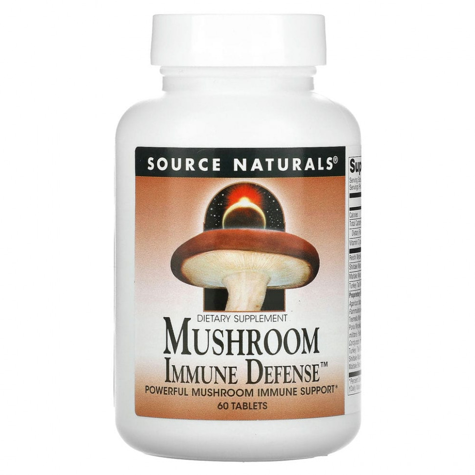   Source Naturals, Mushroom Immune Defense,   16 , 60    -     , -,   