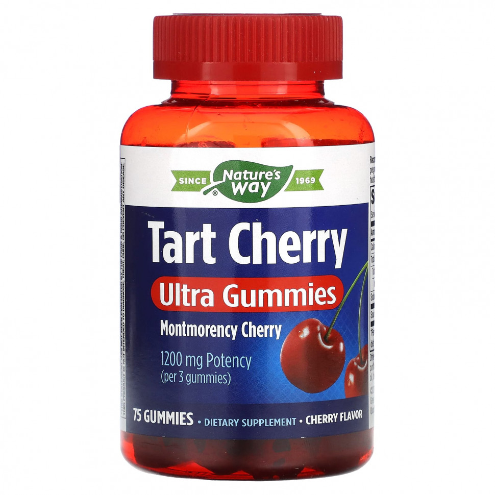  Nature's Way, Tart Cherry, Ultra Gummies, , 400 , 75    IHerb ()
