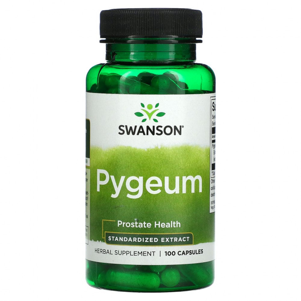   Swanson, Pygeum, Prostate Health, 100 Capsules   -     , -  