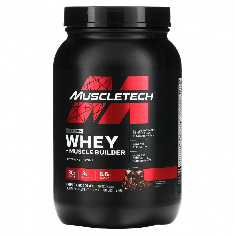   MuscleTech, Platinum Whey + Muscle Builder,  , 817  (1,8 )   -     , -  