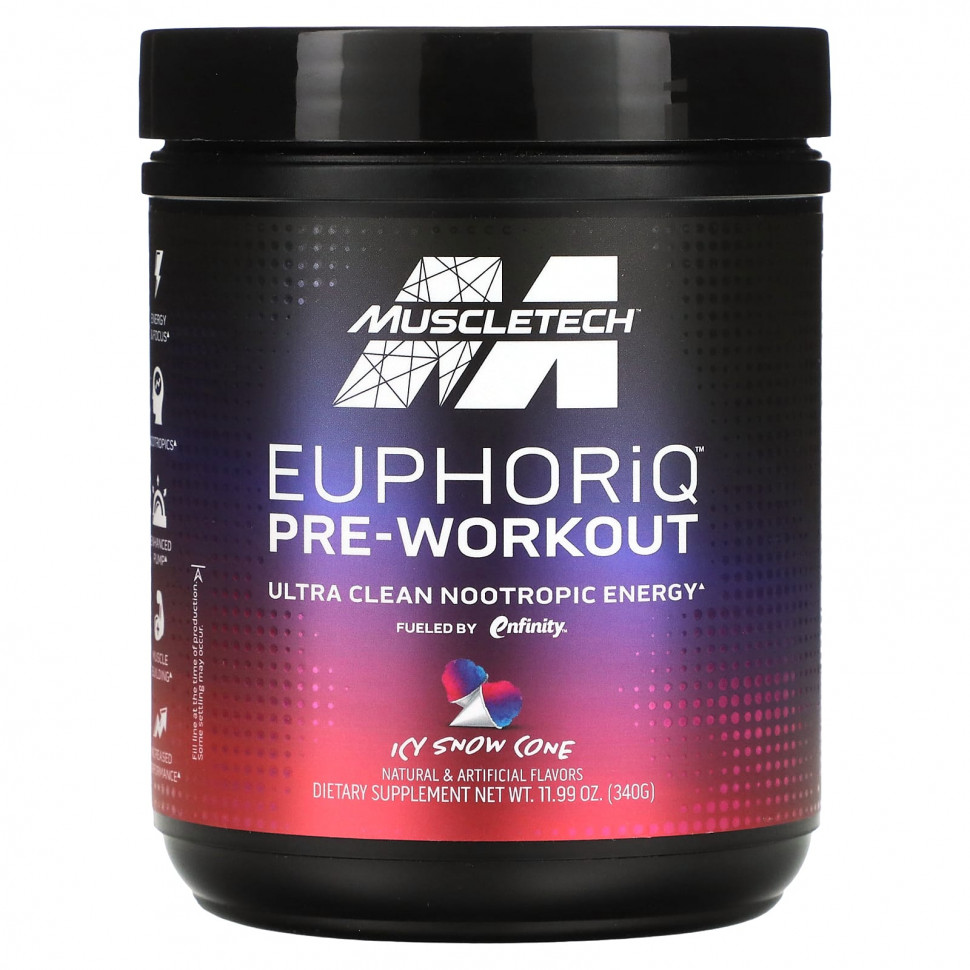   MuscleTech, EuphoriQ Pre-Workout,  , 340  (11,99 )   -     , -  