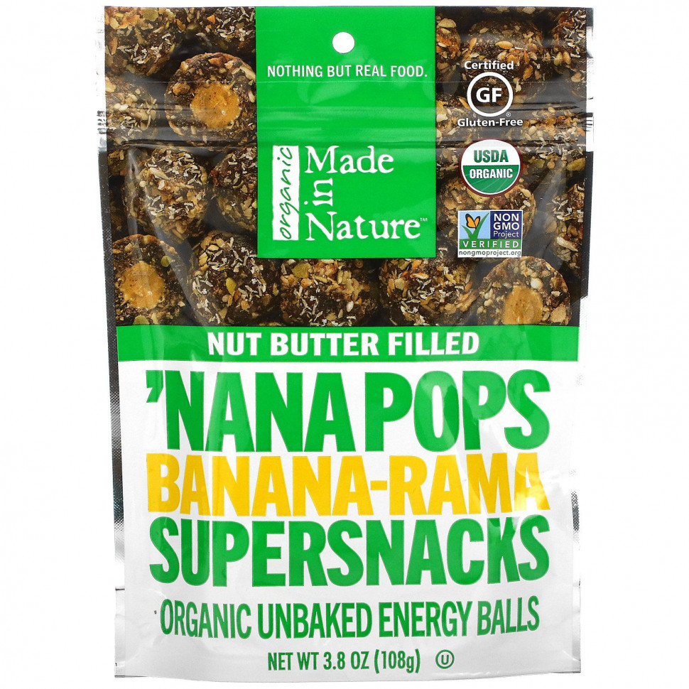   Made in Nature, Organic 'Nana Pops,     ,   , 108  (3,8 )   -     , -  