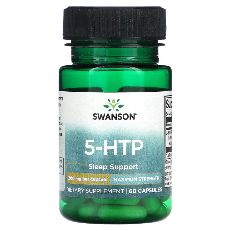   Swanson, 5-HTP, 200 , 60    -     , -,   