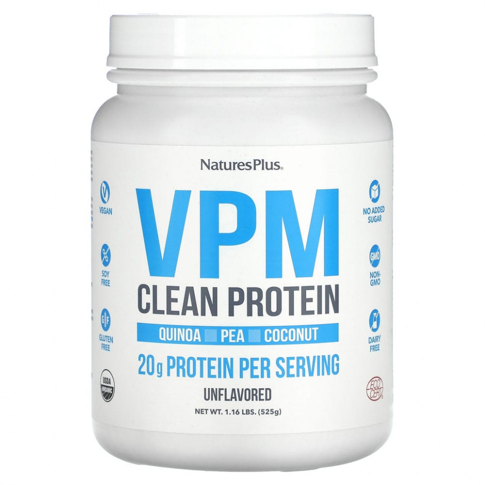   NaturesPlus, VPM Clean Protein,  , 525  (1,16 )   -     , -  