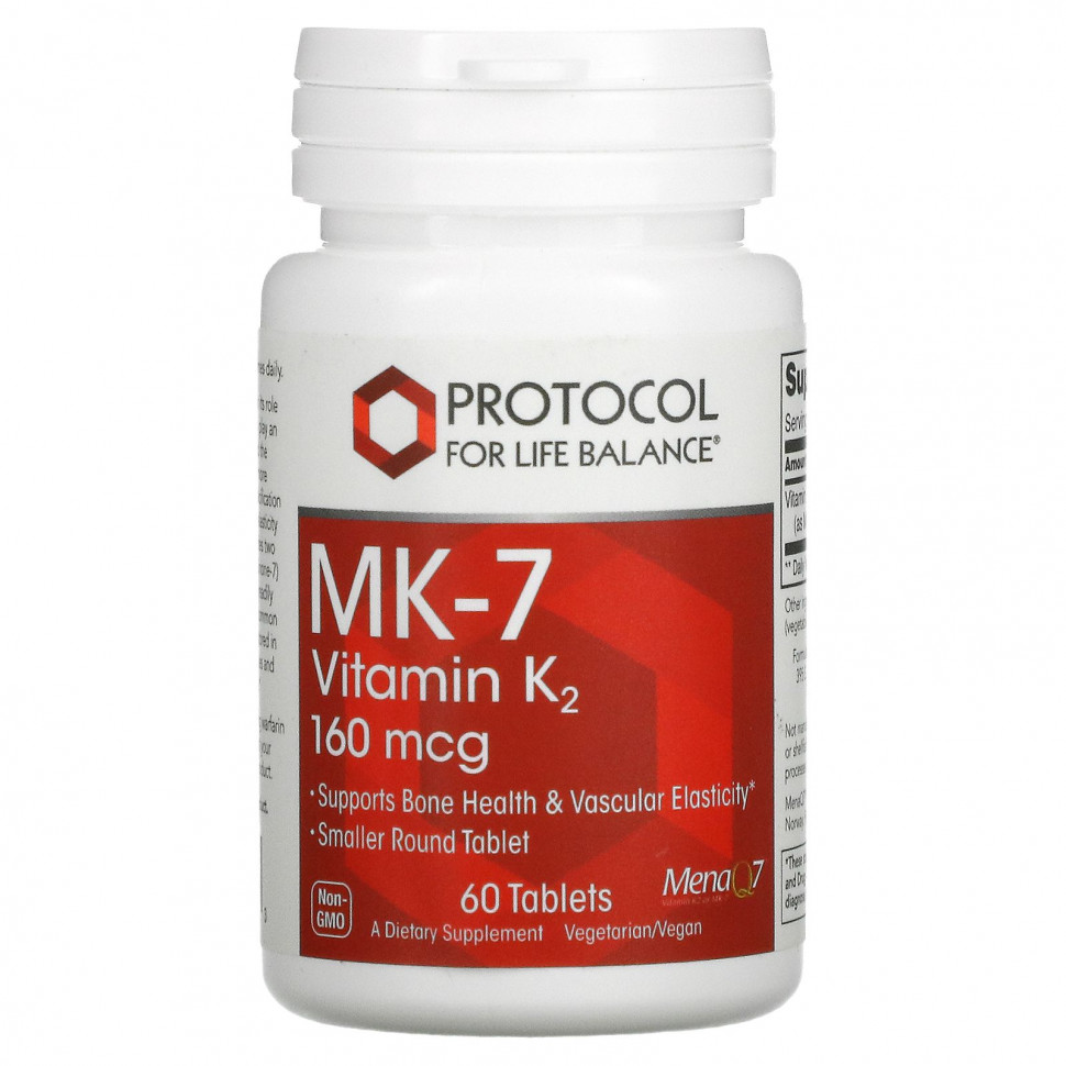   Protocol for Life Balance, MK-7  K2, 160 , 60    -     , -,   