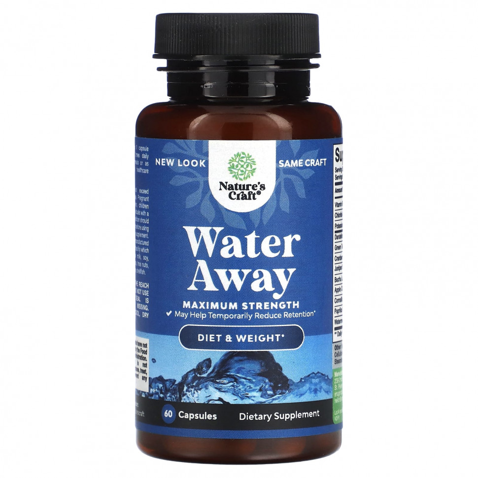  Natures Craft, Water Away,  , 60   IHerb ()