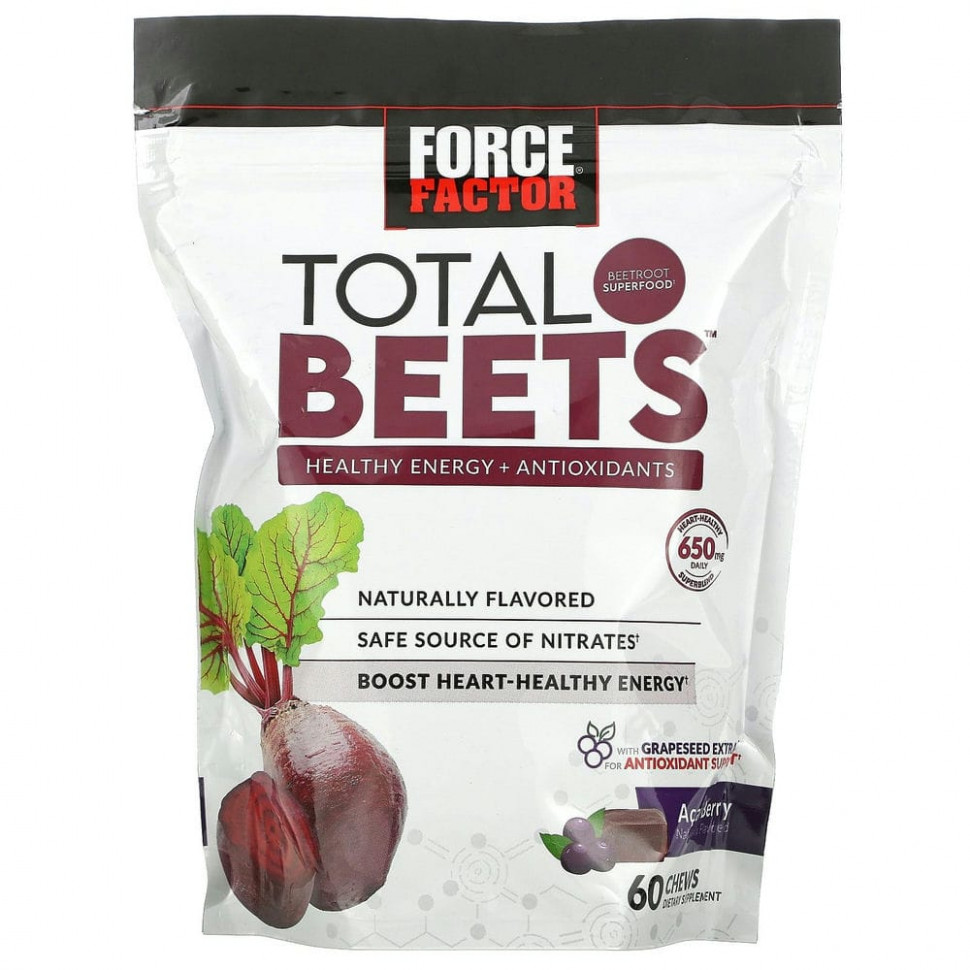   Force Factor, Total Beets,     ,    , 325 , 60     -     , -,   