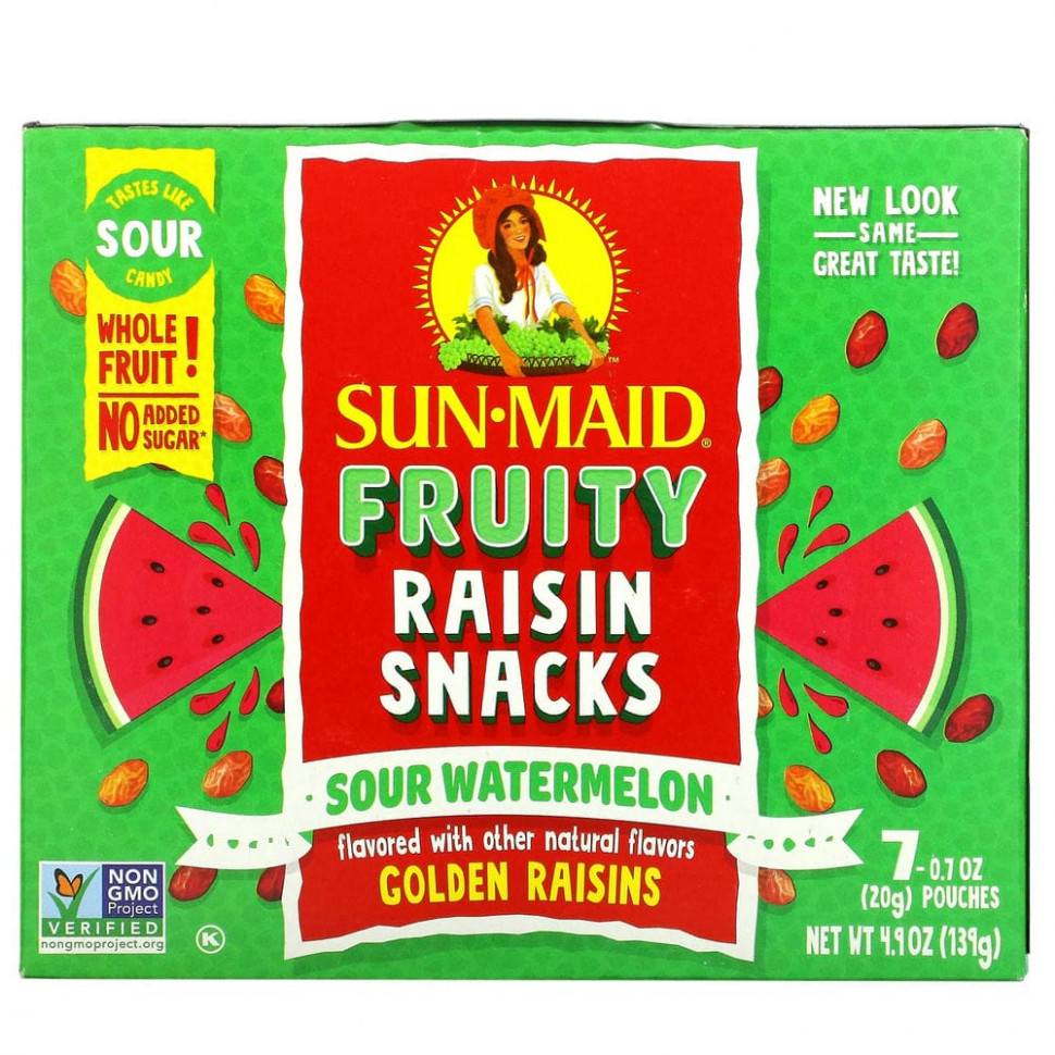   Sun-Maid, Fruity Raisin Snacks,  , 7   20  (0,7 )   -     , -  