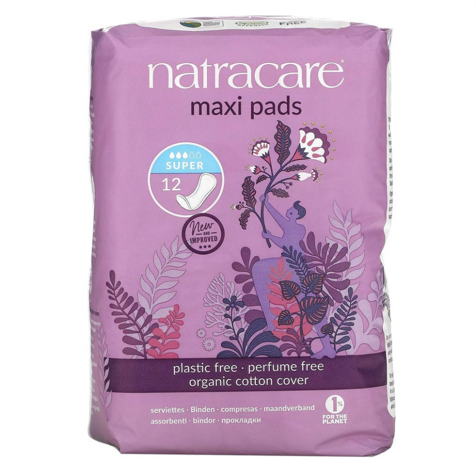   Natracare, Maxi, ,    , , 12    -     , -  