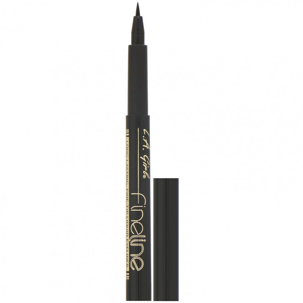   L.A. Girl,     Fineline Liquid Eyeliner,  Black, 1,1    -     , -  