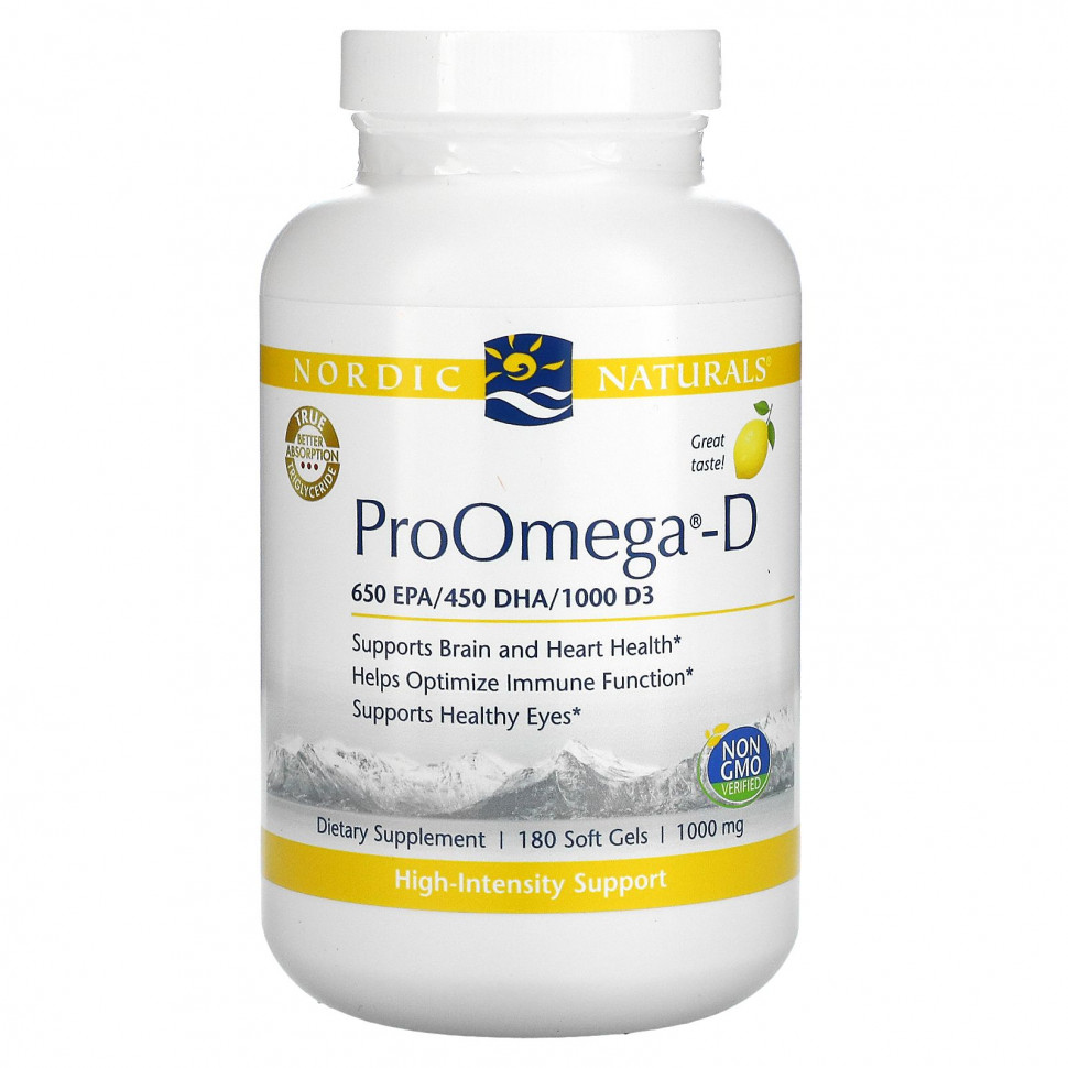   Nordic Naturals, ProOmega-D,   , 1000 , 180     -     , -  