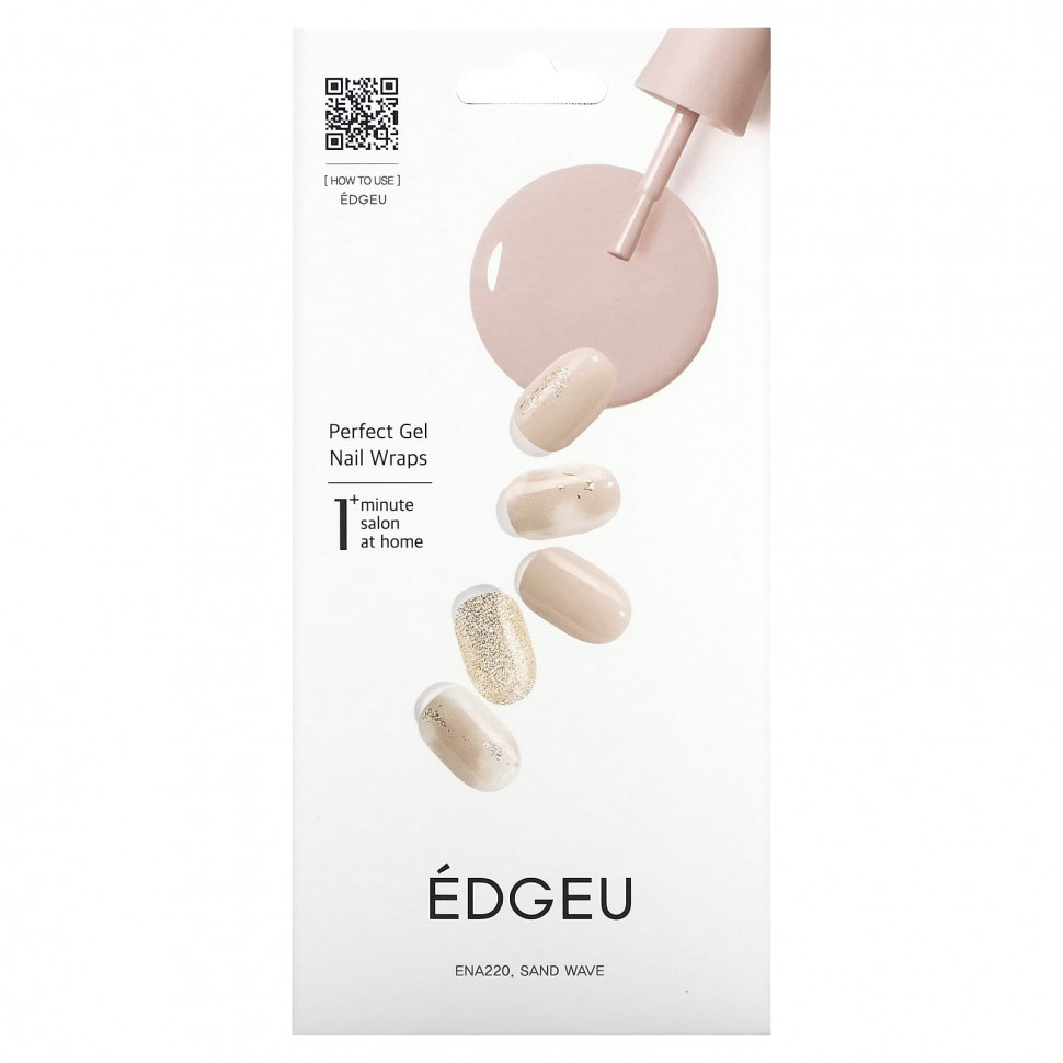   Edgeu, Perfect Gel Nail Wraps, ENT220,  ,   16    -     , -  