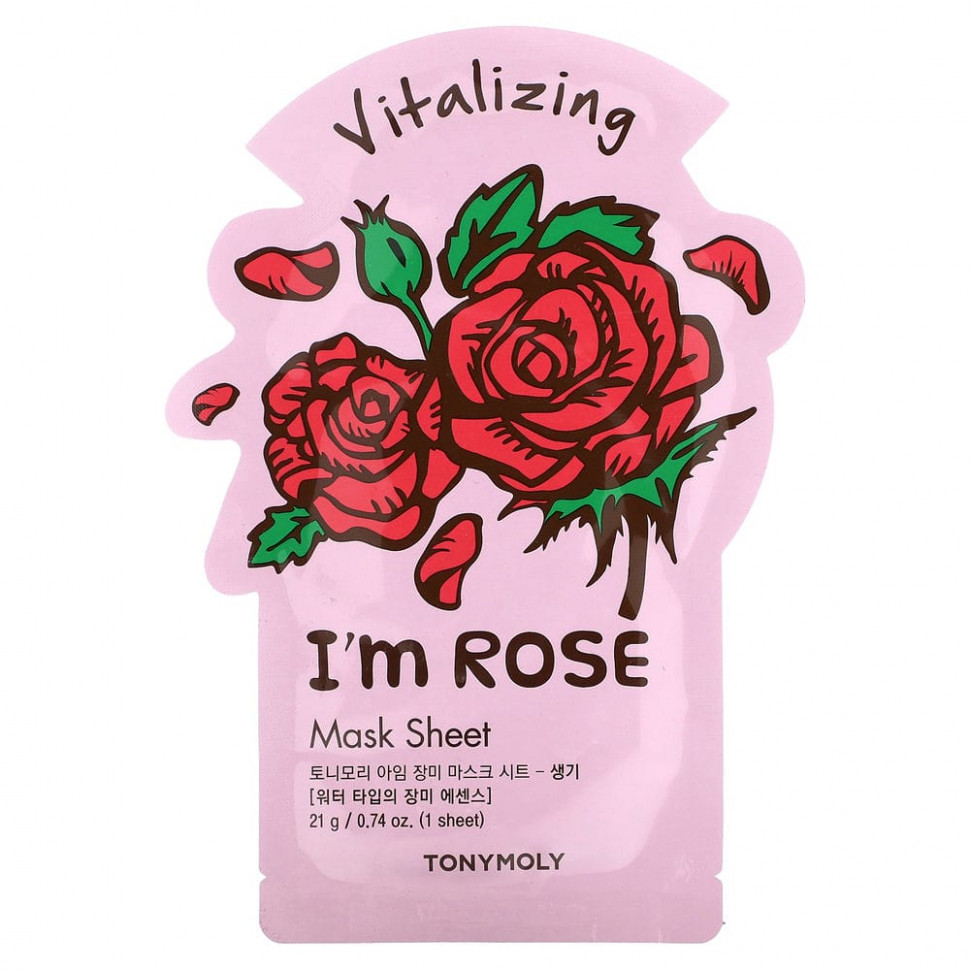   Tony Moly, I'm Rose, Vitalizing Beauty Mask,  , 1 ., 21  (0,74 )   -     , -  