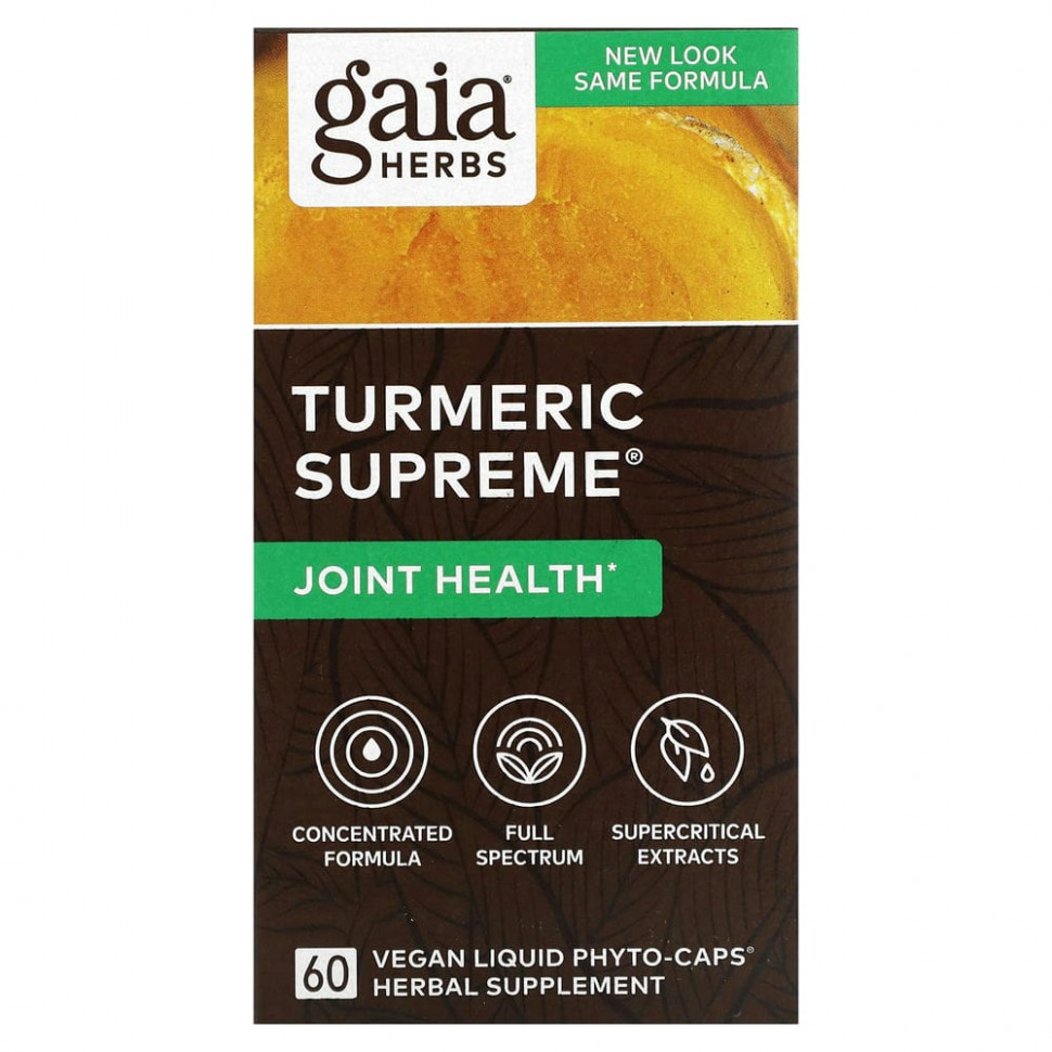   Gaia Herbs, Turmeric Supreme,  , 60     Phyto-Caps   -     , -  