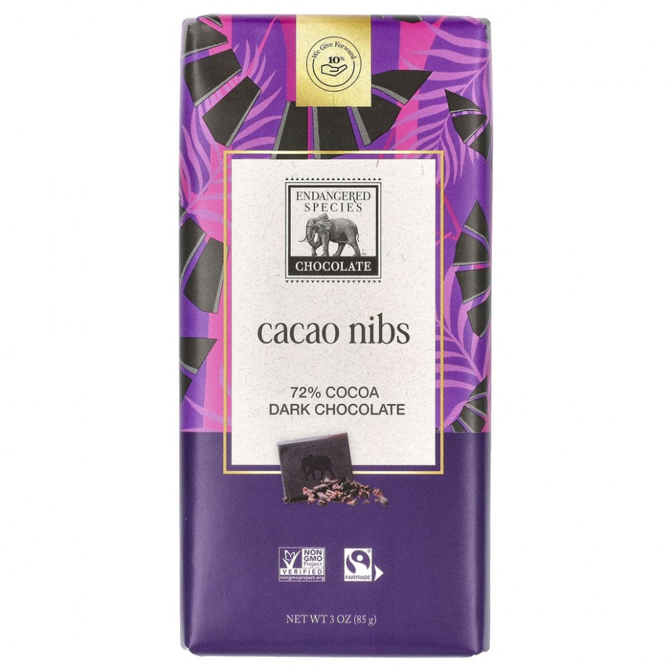   Endangered Species Chocolate,   +  , 72% , 85  (3 )   -     , -  