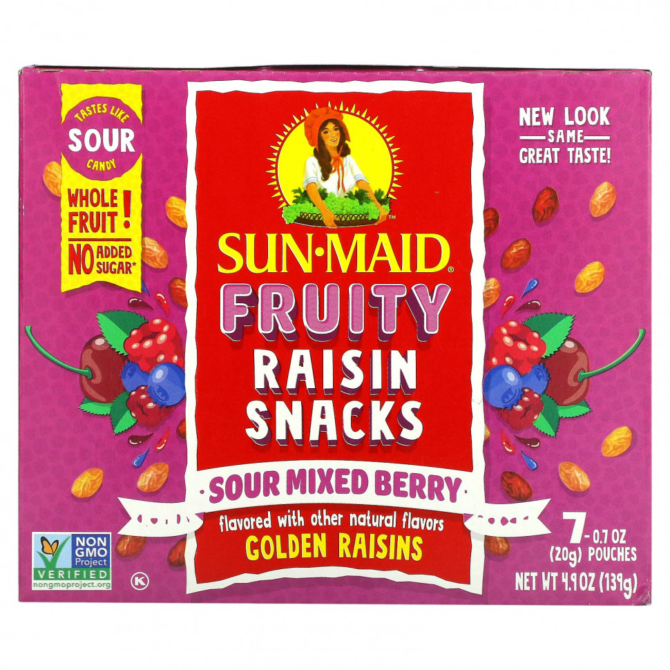   Sun-Maid, Fruity Raisin Snacks, - , 7   20  (0,7 )   -     , -  