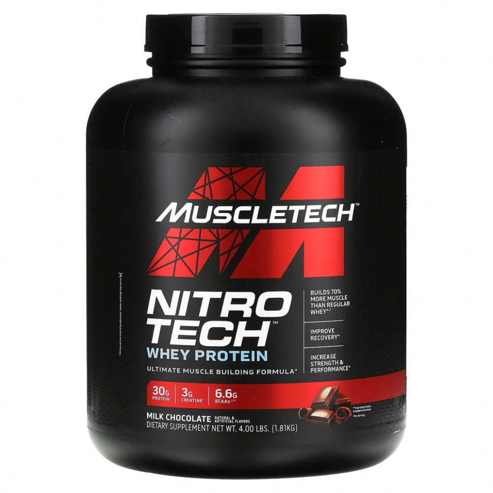   Muscletech, NitroTech,  ,  , 1,81  (4 )   -     , -  