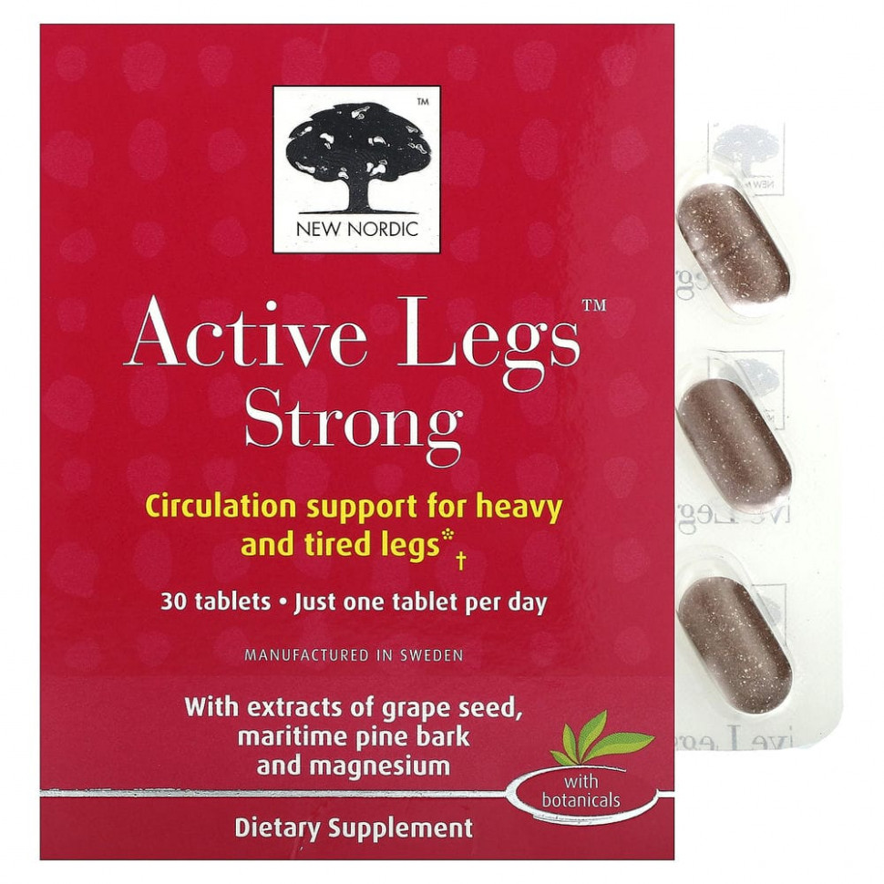  New Nordic US Inc, Active Legs Strong, 30   IHerb ()