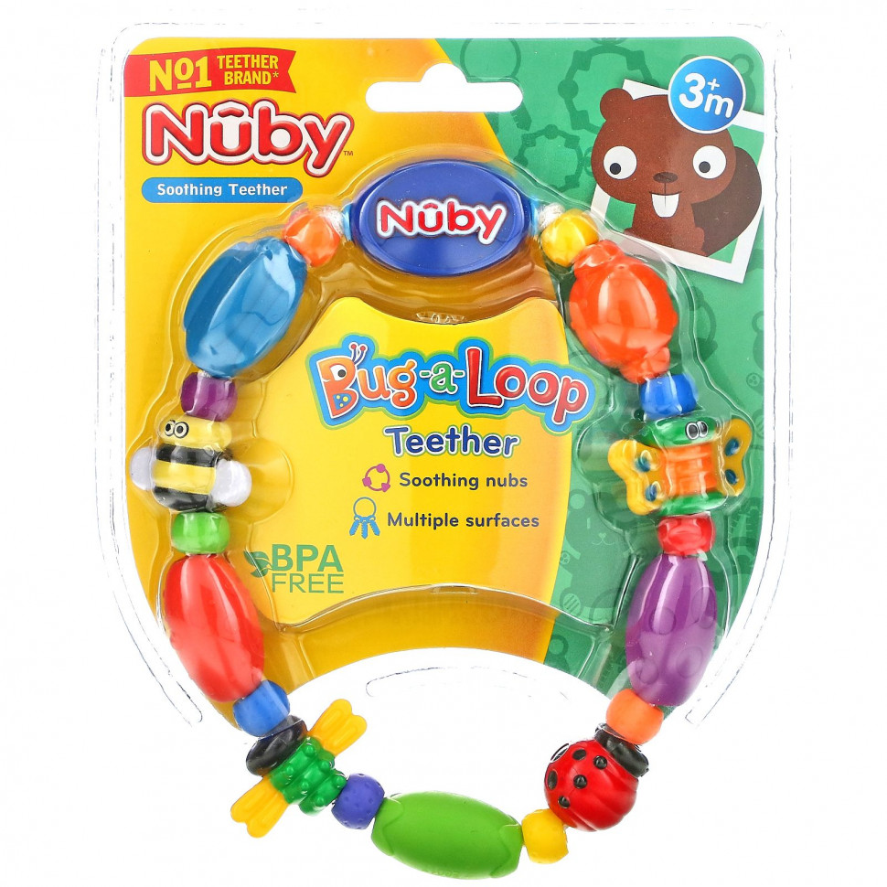   Nuby, Bug-a-Loop,   ,    3 , 1 .   -     , -  