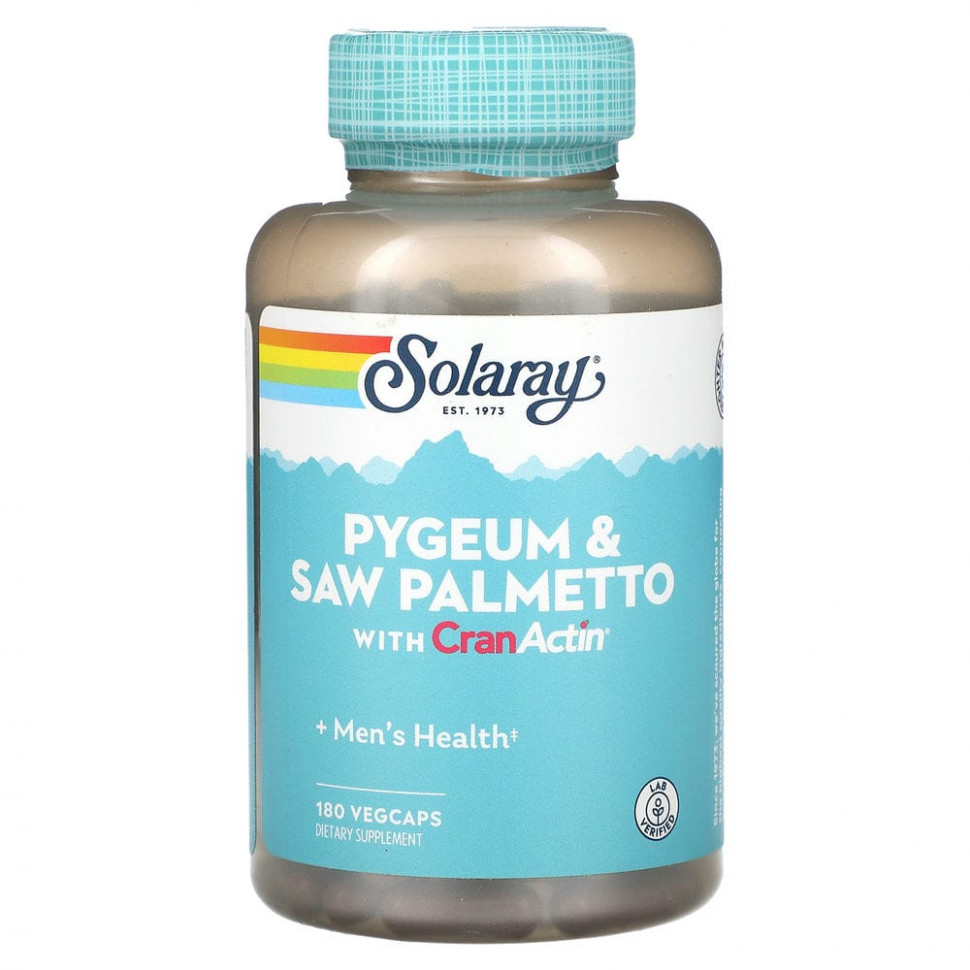   Solaray, Pygeum & Saw Palmetto  CranActin, 180     -     , -,   