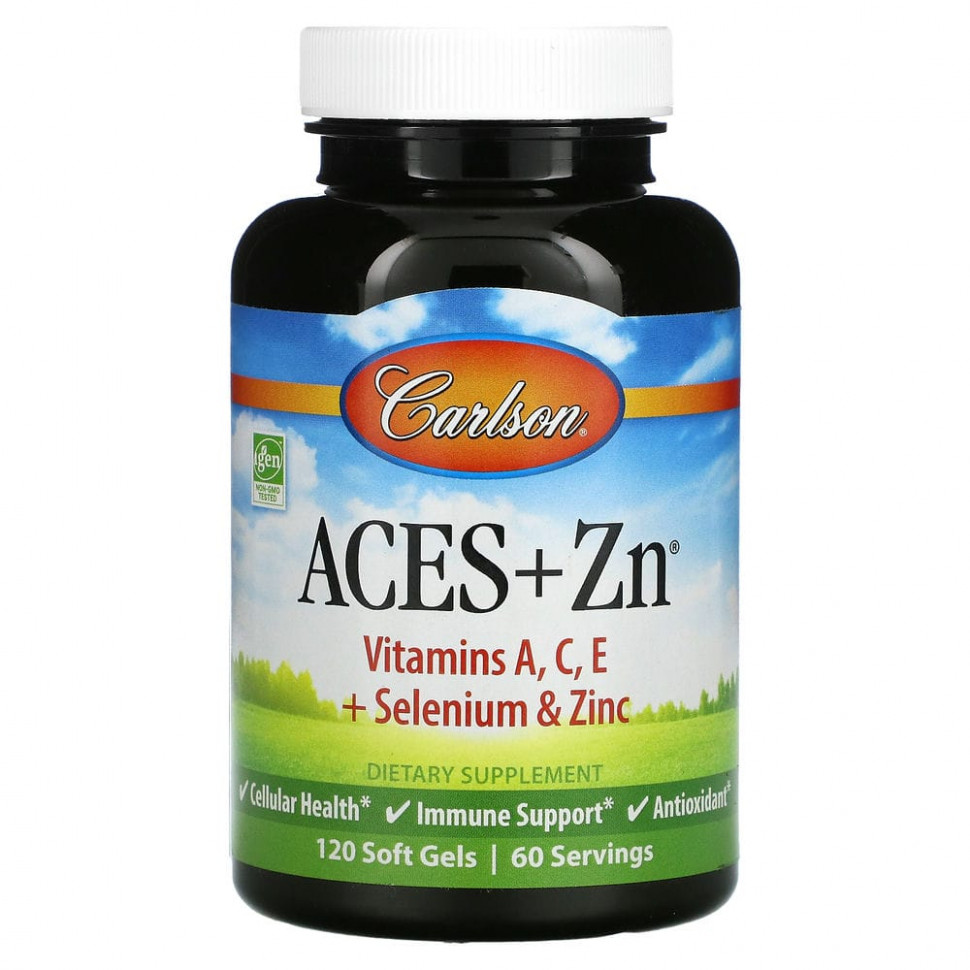   Carlson Labs, Aces + Zn, 120      -     , -  