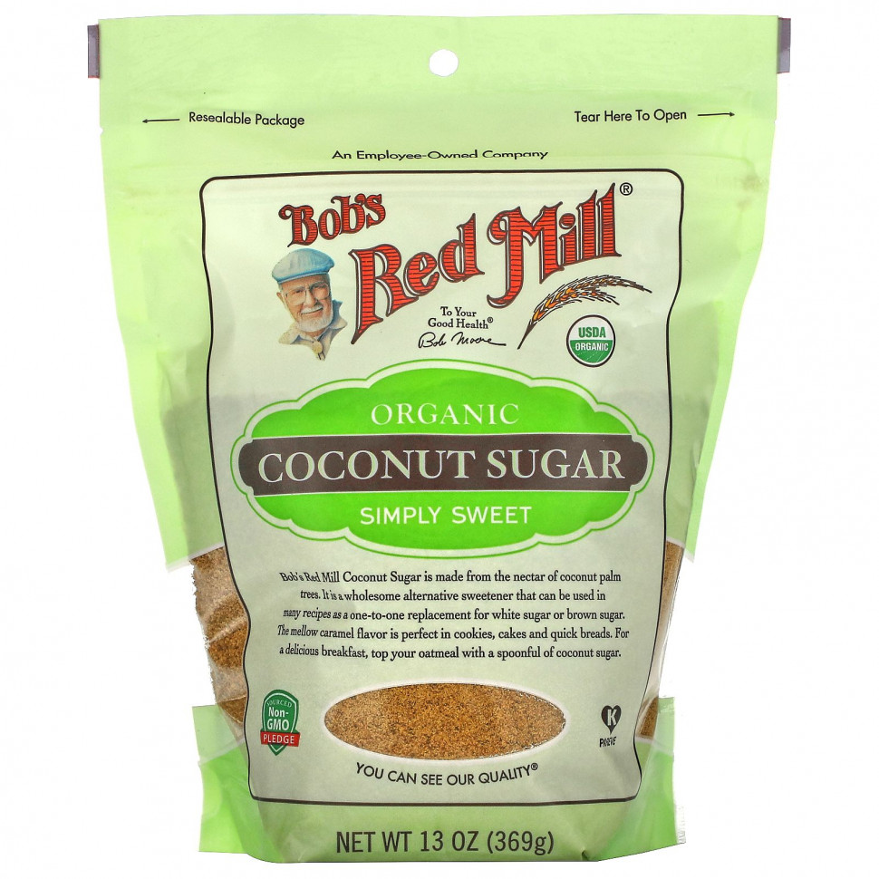   Bob's Red Mill, Organic, Coconut Sugar, 13 oz (369 g)   -     , -,   
