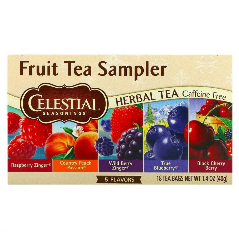   Celestial Seasonings, Fruit Tea Sampler,  ,  , 5 , 18  ,  40  (1,4 )    -     , -  