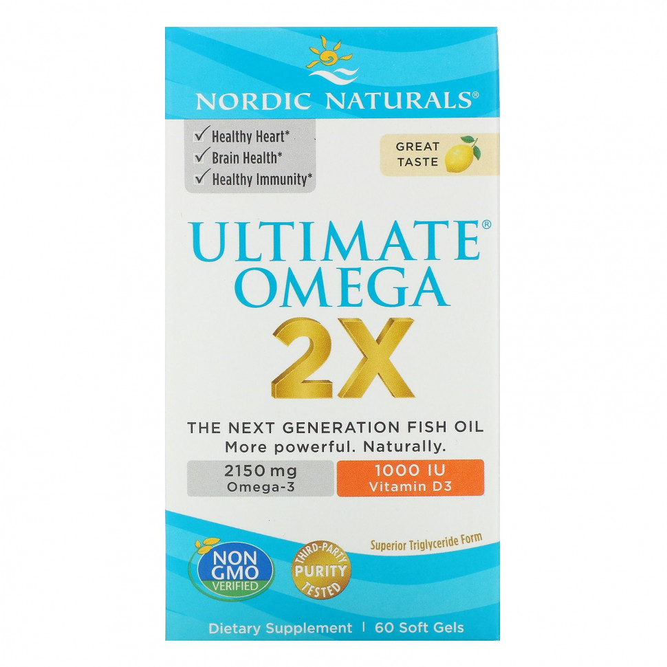   Nordic Naturals, Ultimate Omega 2X   D3, , 60      -     , -  