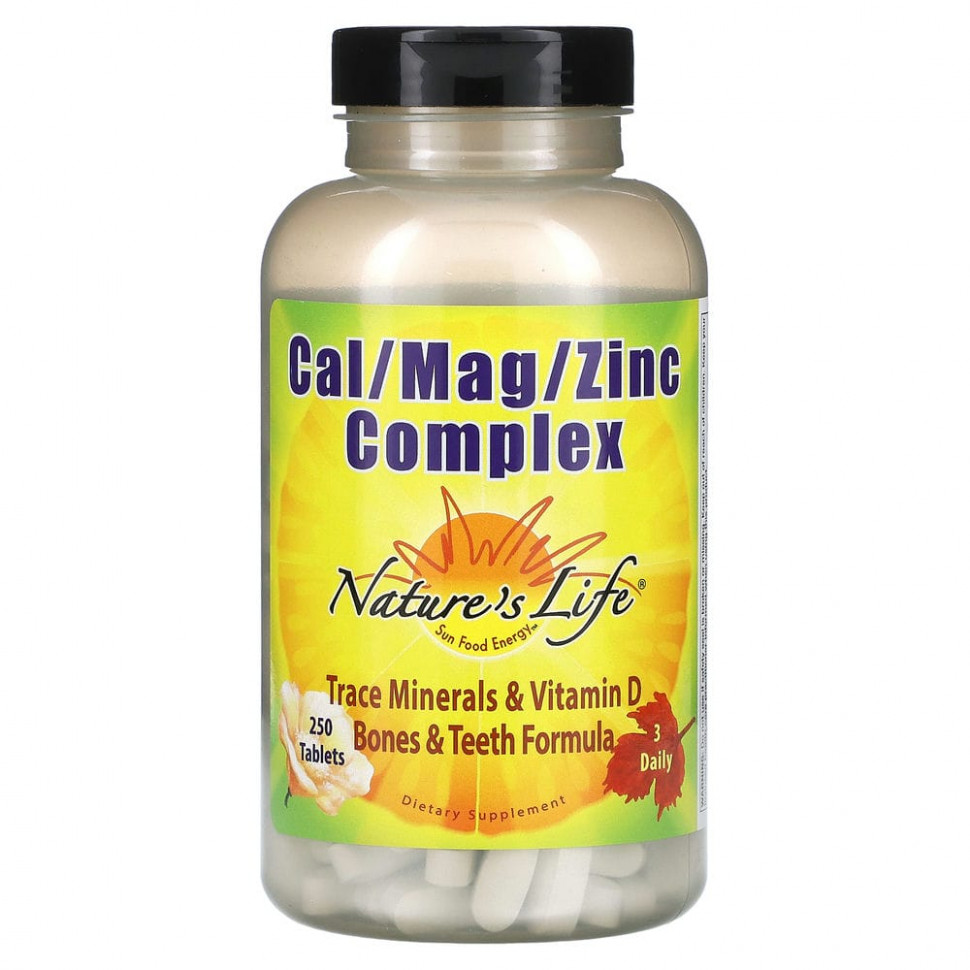   Nature's Life,  Cal / Mag / Zinc, 250    -     , -  