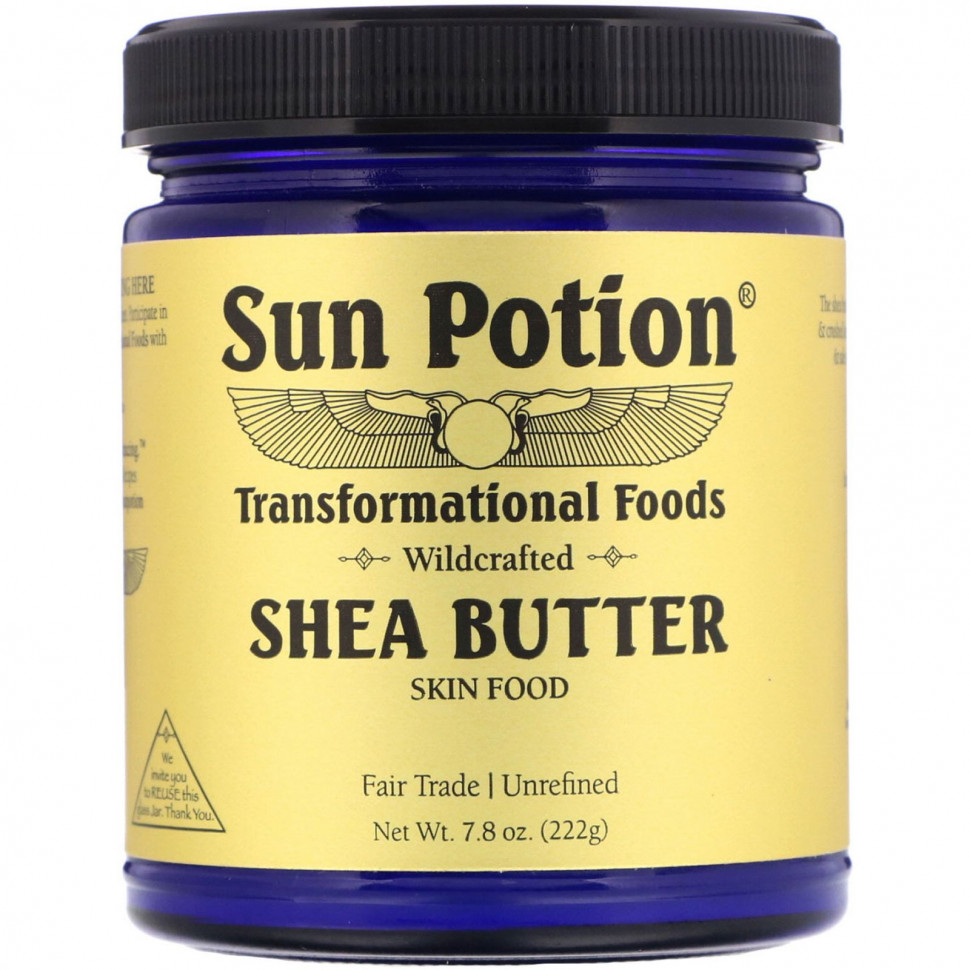   Sun Potion, Shea Butter Wildcrafted, 7.8 oz (222 g)   -     , -,   