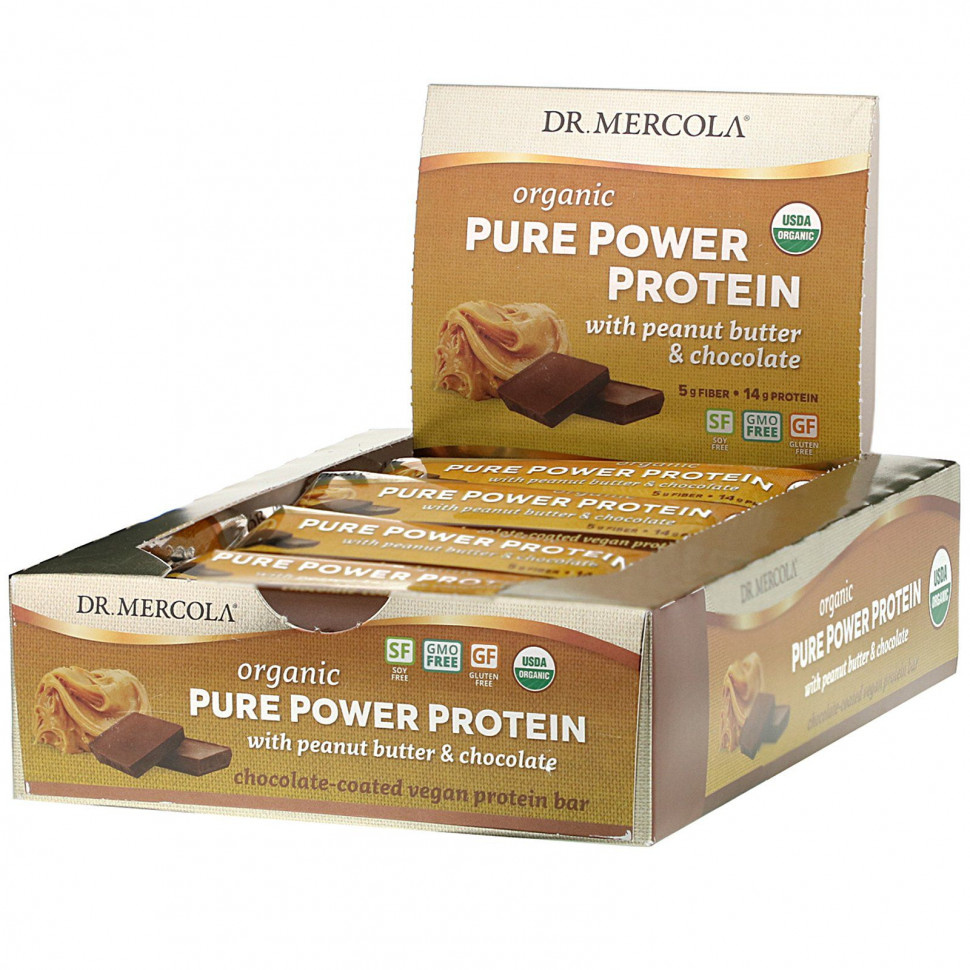   Dr. Mercola, Organic Pure Power Protein Bar,    , 12 , 52  (1,83 )   -     , -  