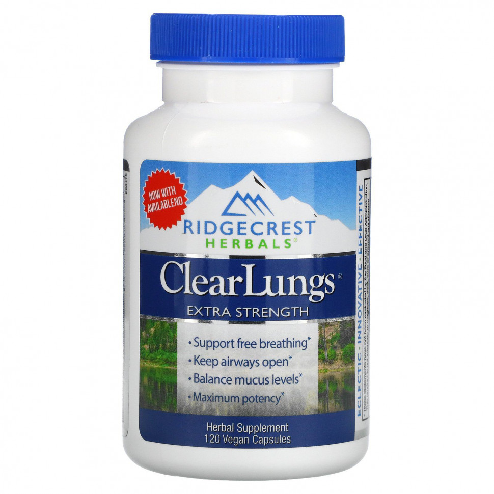   RidgeCrest Herbals, ClearLungs,  , 120     -     , -  