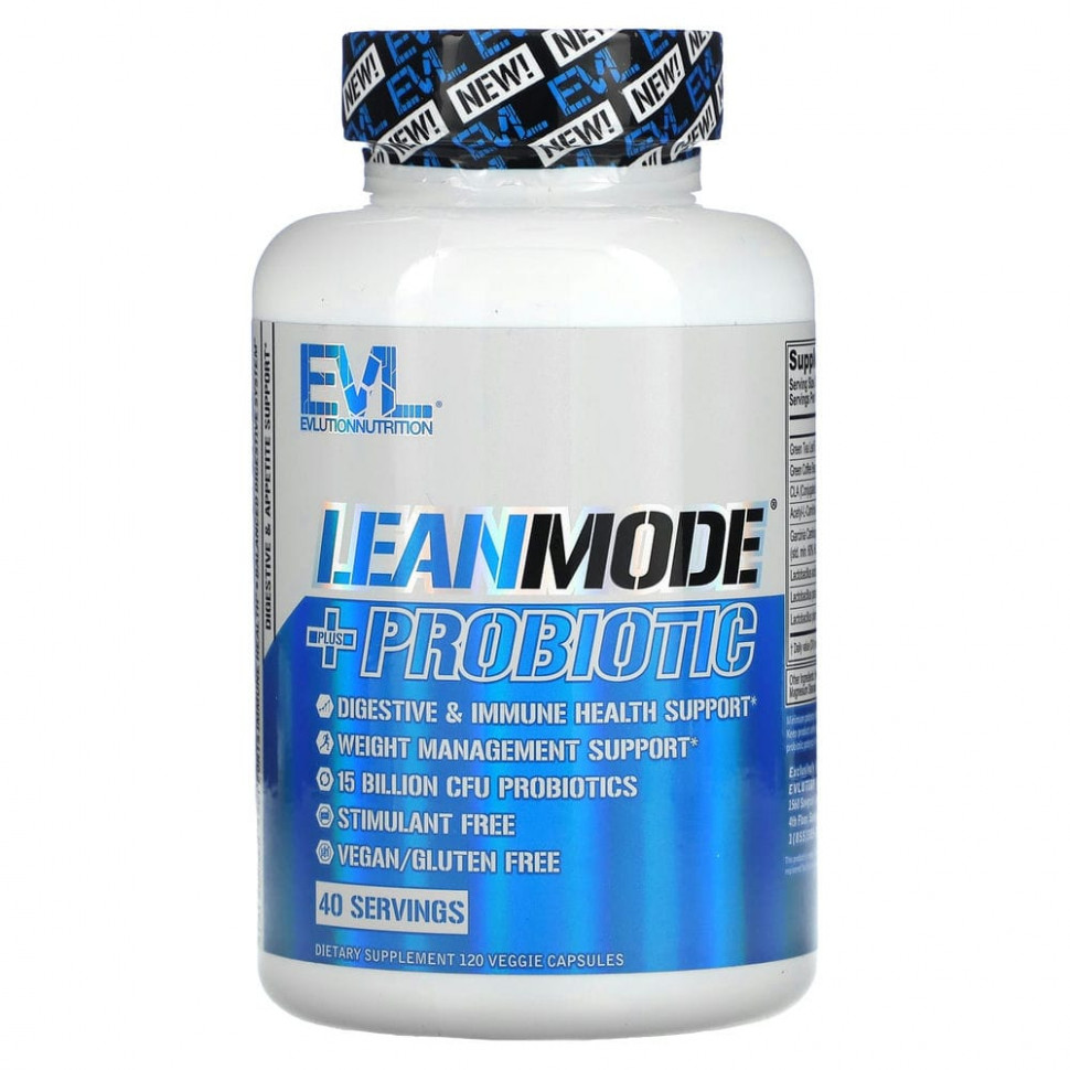   EVLution Nutrition, LeanMode + , 120    -     , -  