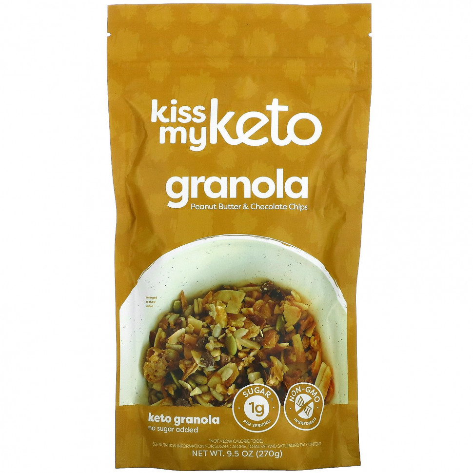   Kiss My Keto, Keto Granola,     , 270  (9,5 )   -     , -,   