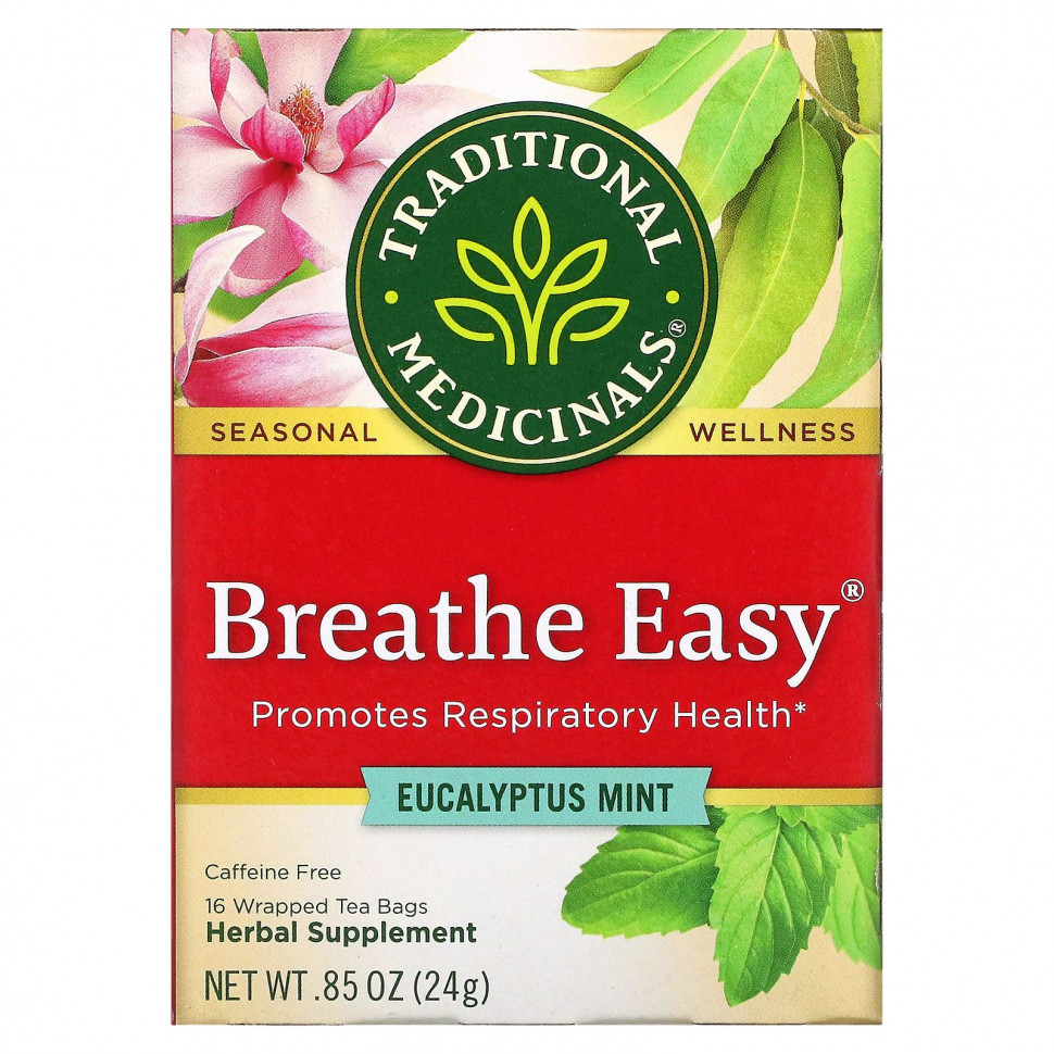   Traditional Medicinals, Breathe Easy,   ,  , 16    , 24  (0,85 )   -     , -  