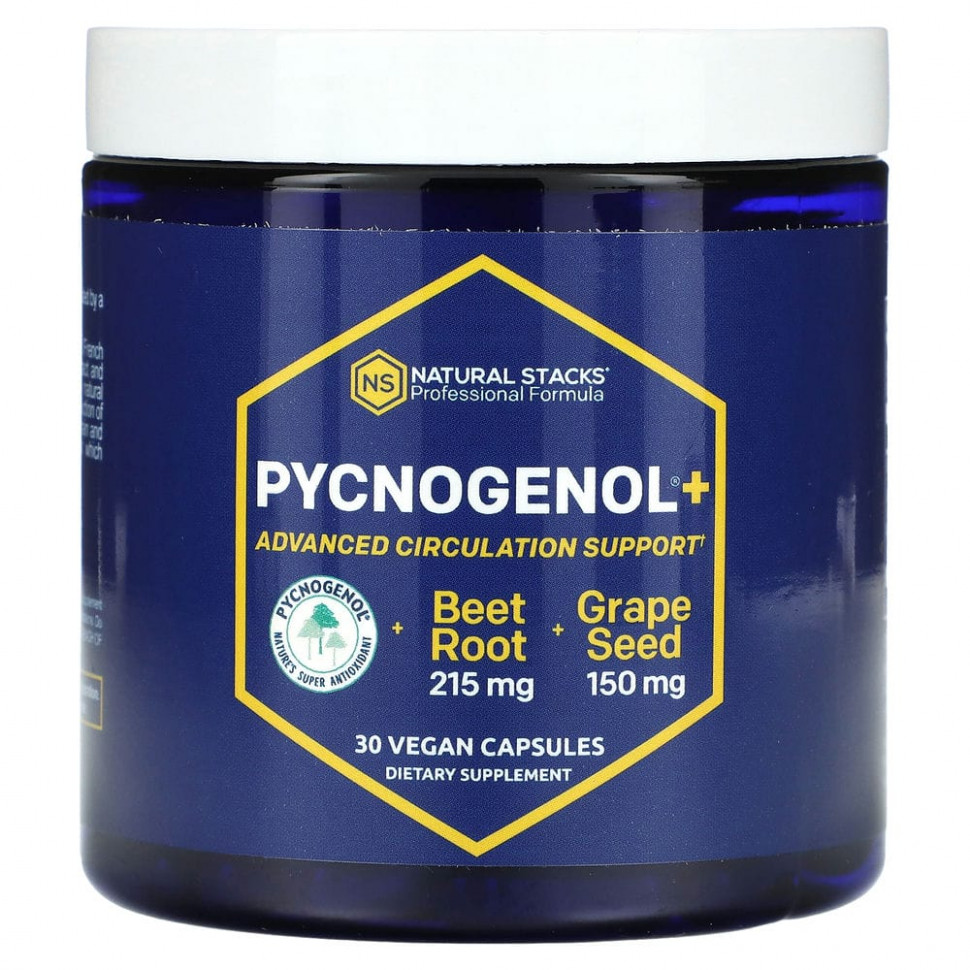   Natural Stacks, Pycnogenol +, 30     -     , -  