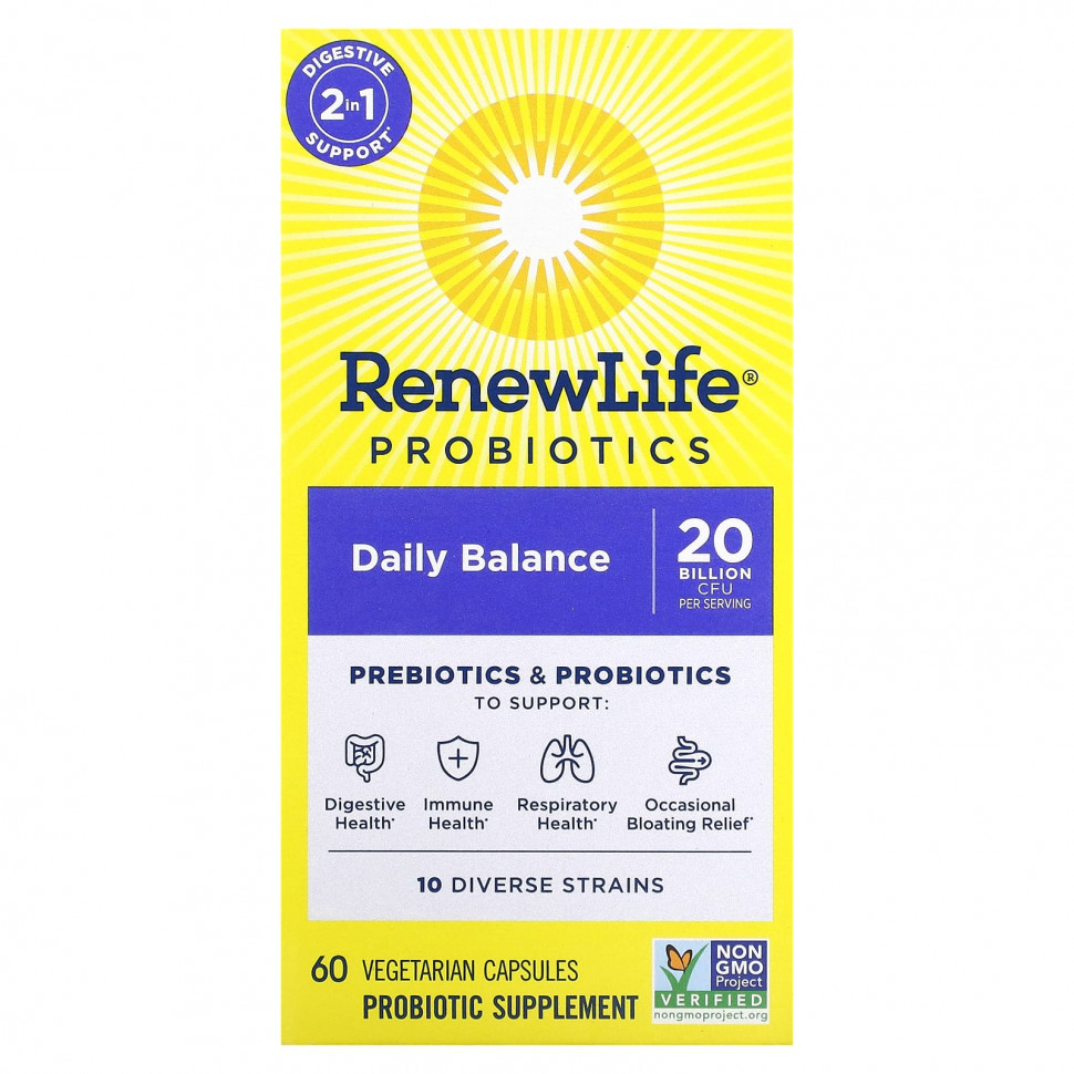   Renew Life, , Daily Balance, 60     -     , -  