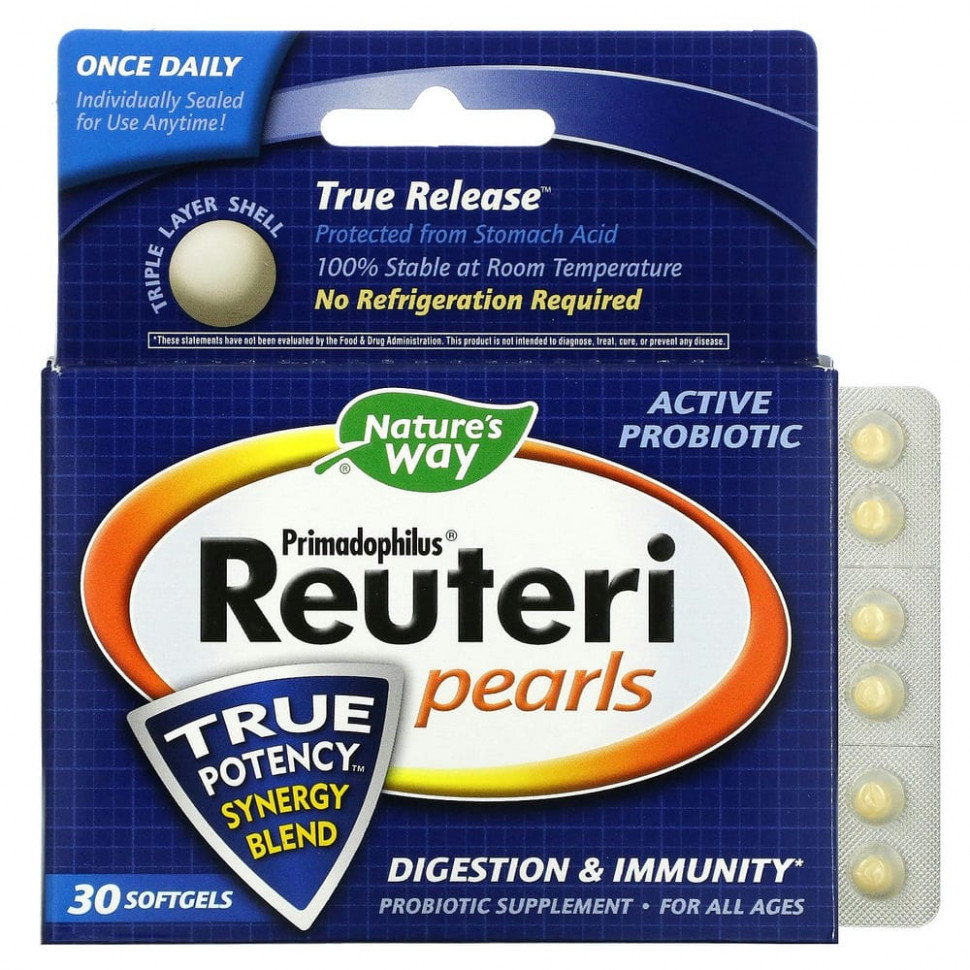   Nature's Way, Primadophilus Reuteri Pearls, 30     -     , -  