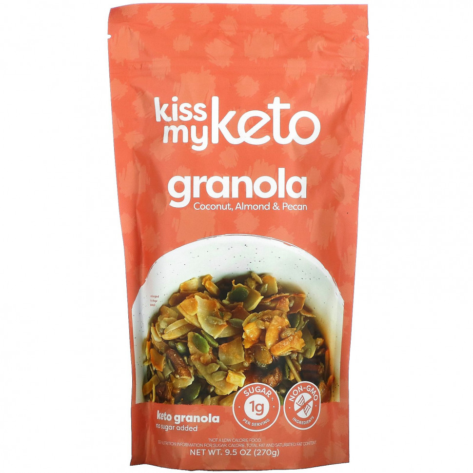   Kiss My Keto, Keto Granola, ,   , 9,5  (270 )   -     , -,   