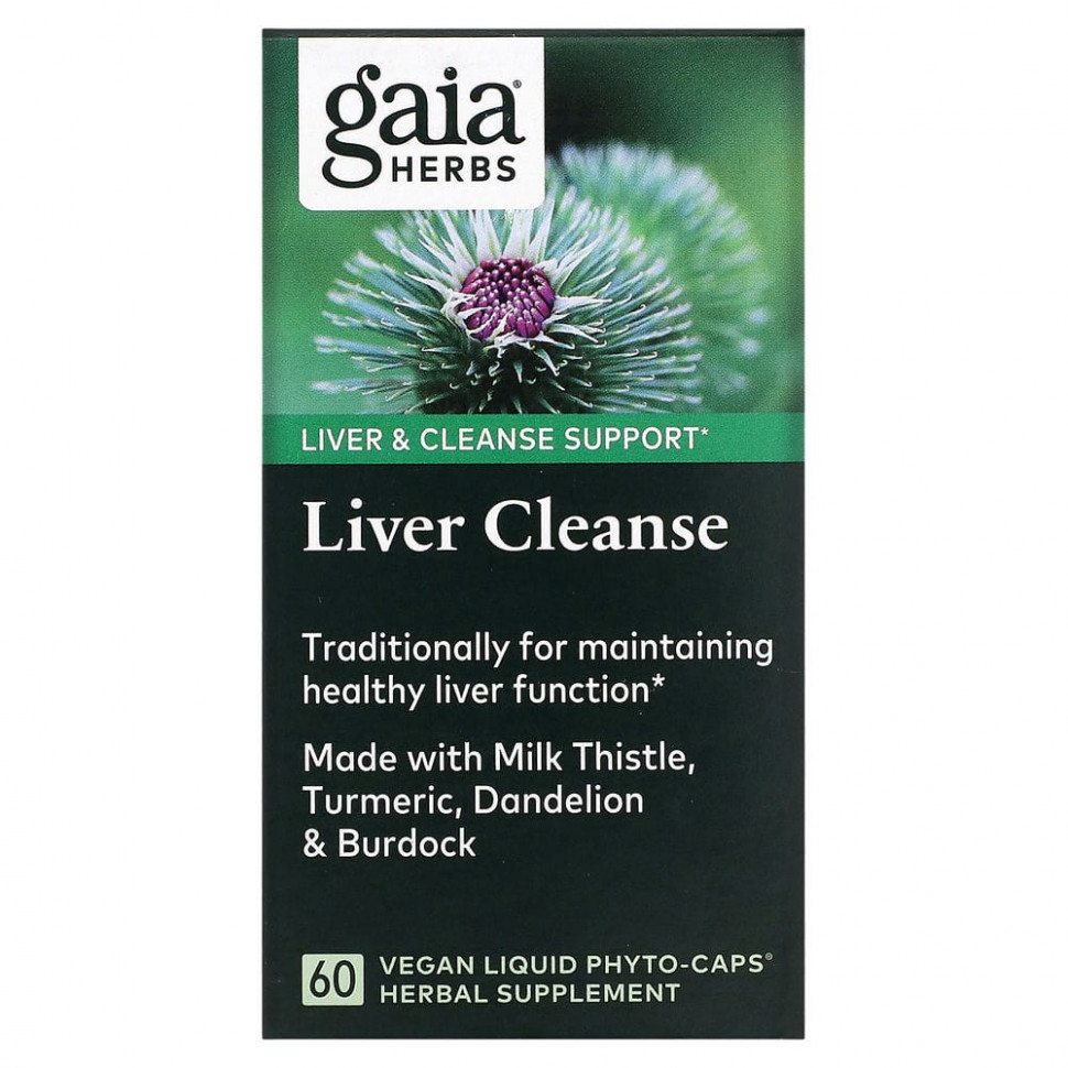   Gaia Herbs, Liver Cleanse, 60  -     -     , -  